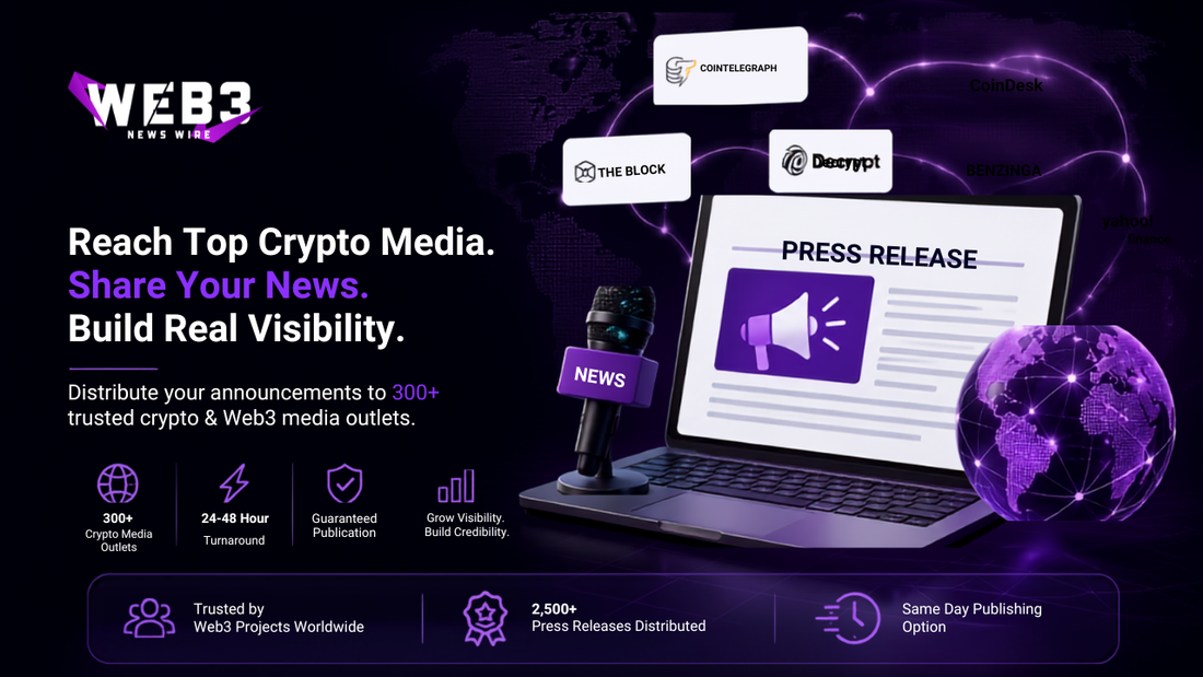 Crypto PR Newswire — Get Your Story Distributed Across Top Crypto Media