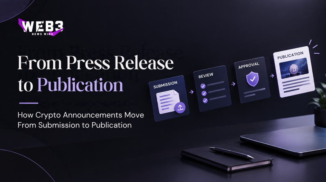from press release submission to publication