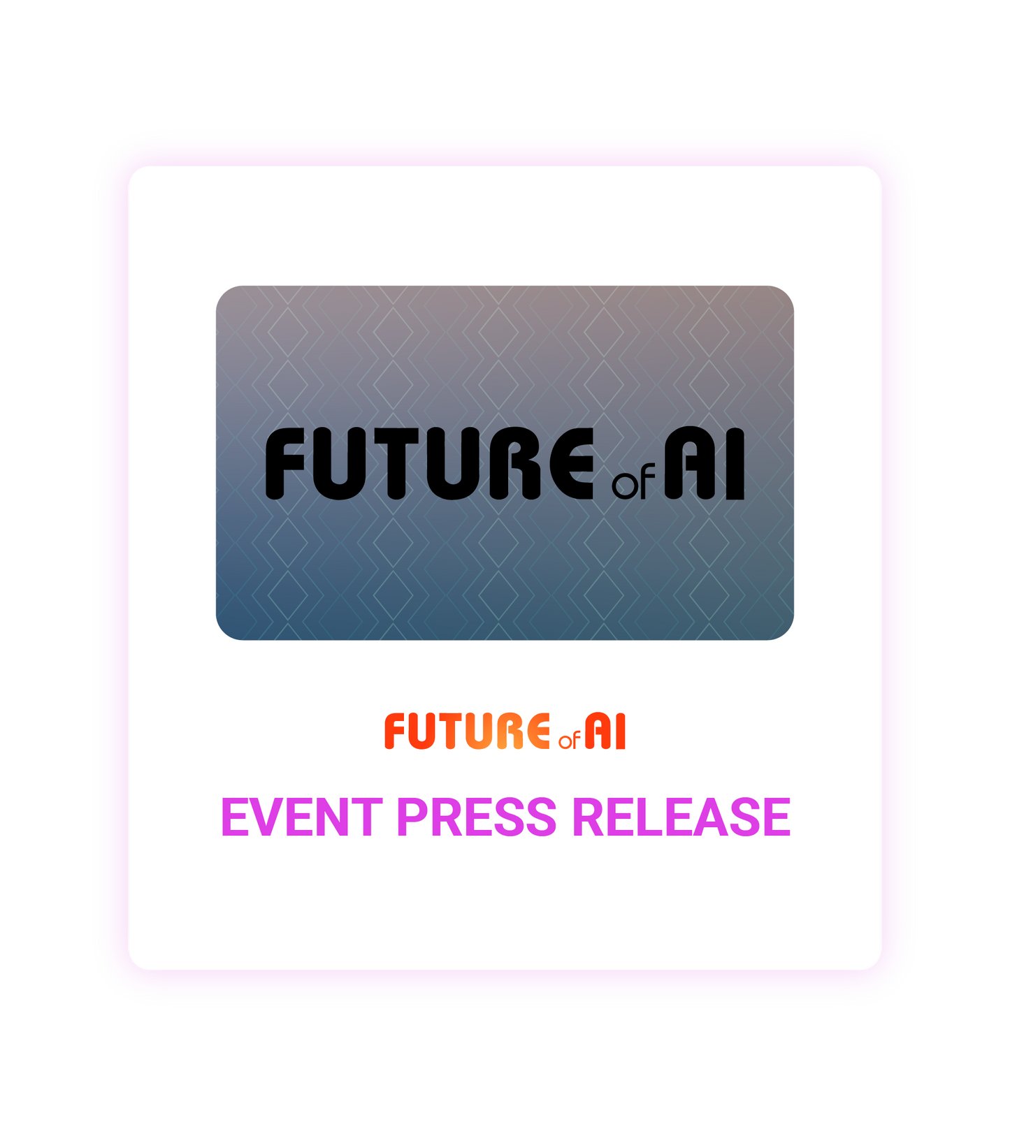 Future of AI 2026 Event Press Release