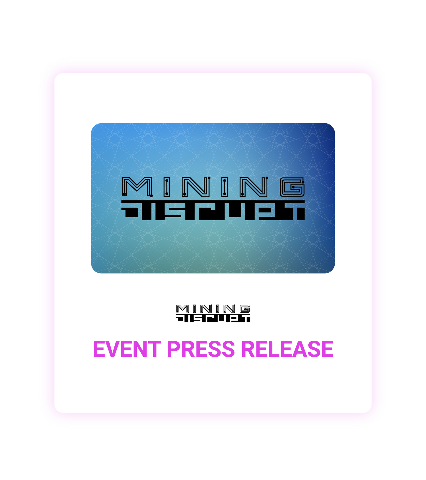 Mining Disrupt 2026 Event Press Release
