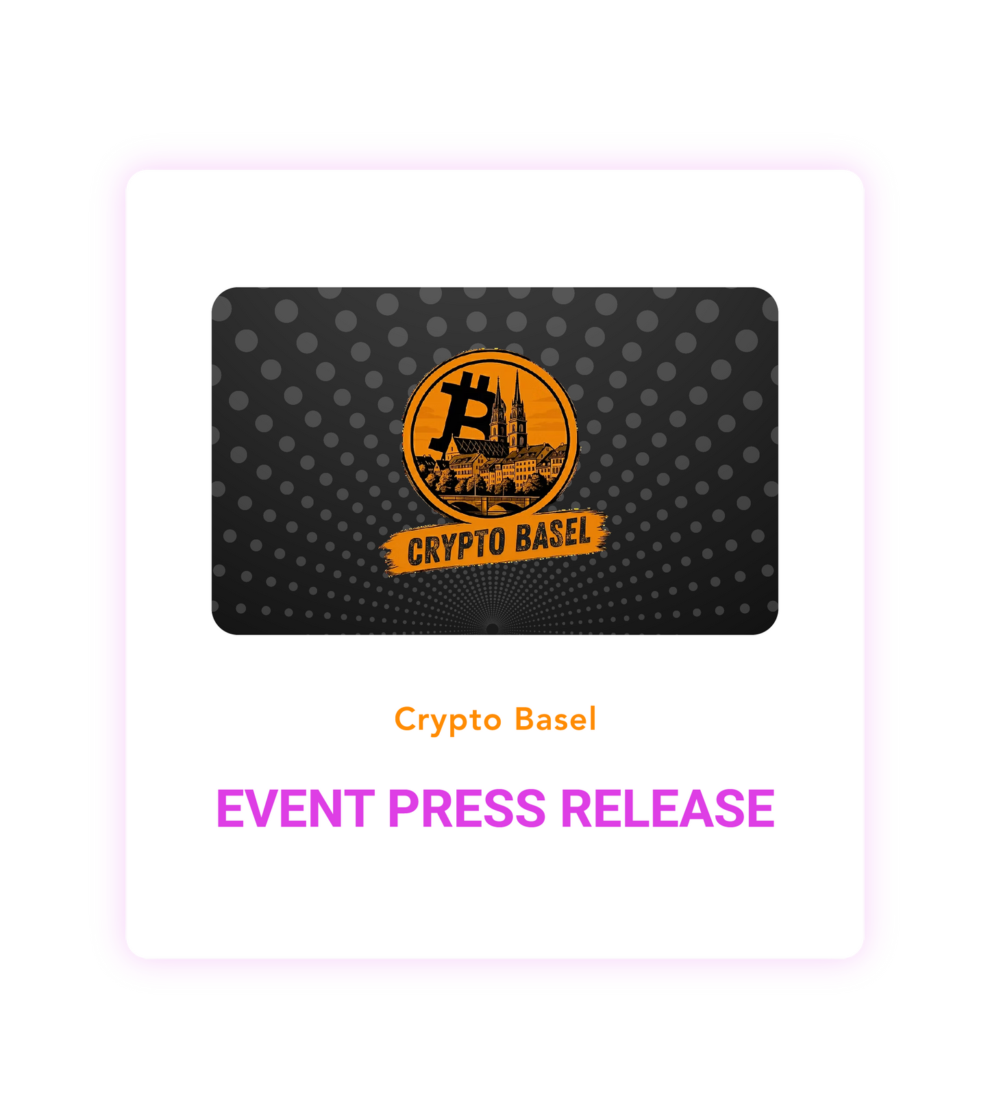 Crypto Basel 2026 Event Press Release