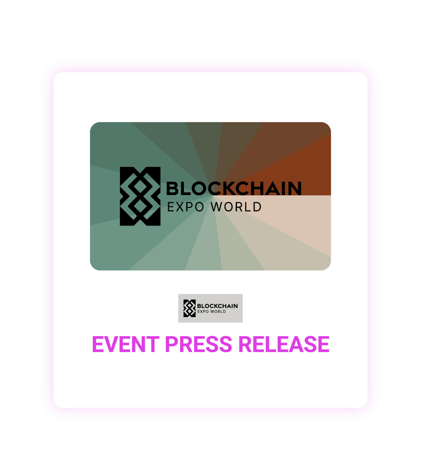 Blockchain Expo World 2026 Event Press Release