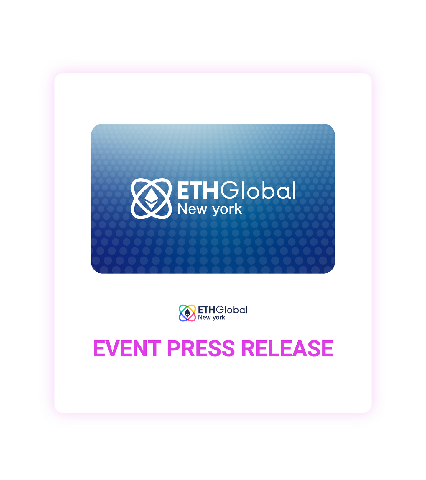ETHGlobal New York 2026 Event Press Release