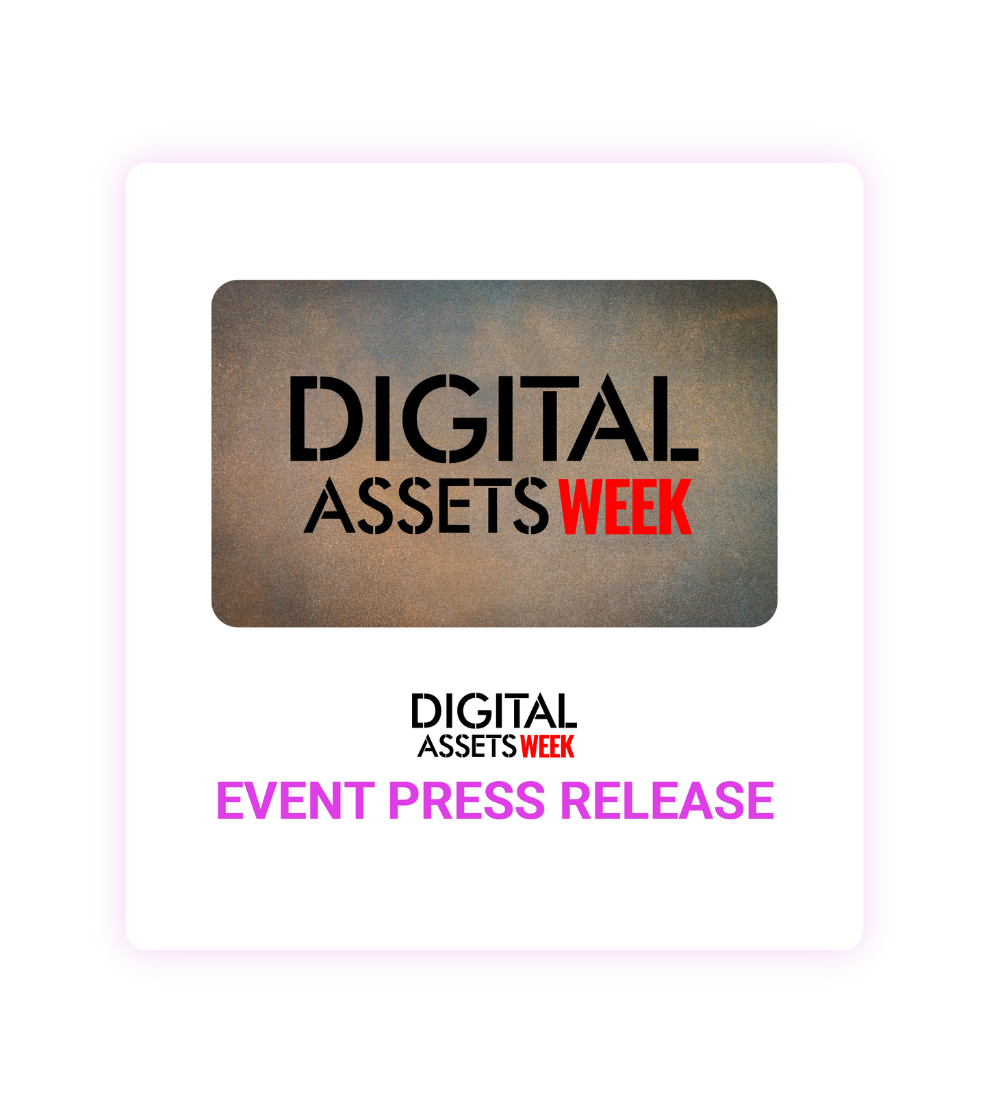 Digital Assets Week New York 2026 Event Press Release