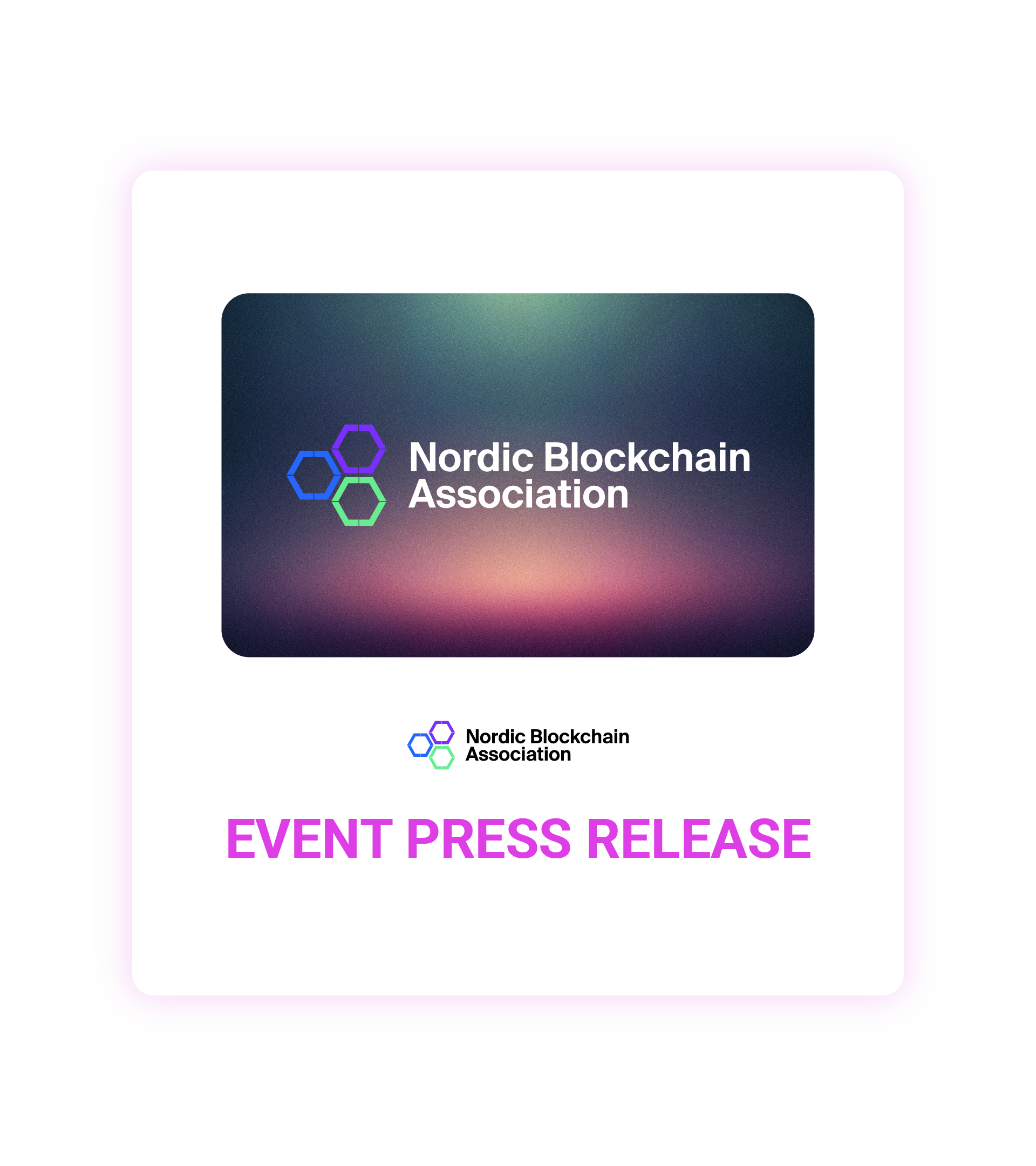 Nordic Blockchain Association EVENT PRESS RELEASE