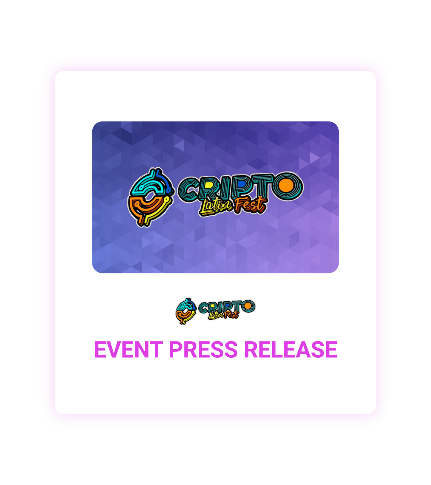 Cripto Latin Fest 2026 Event Press Release