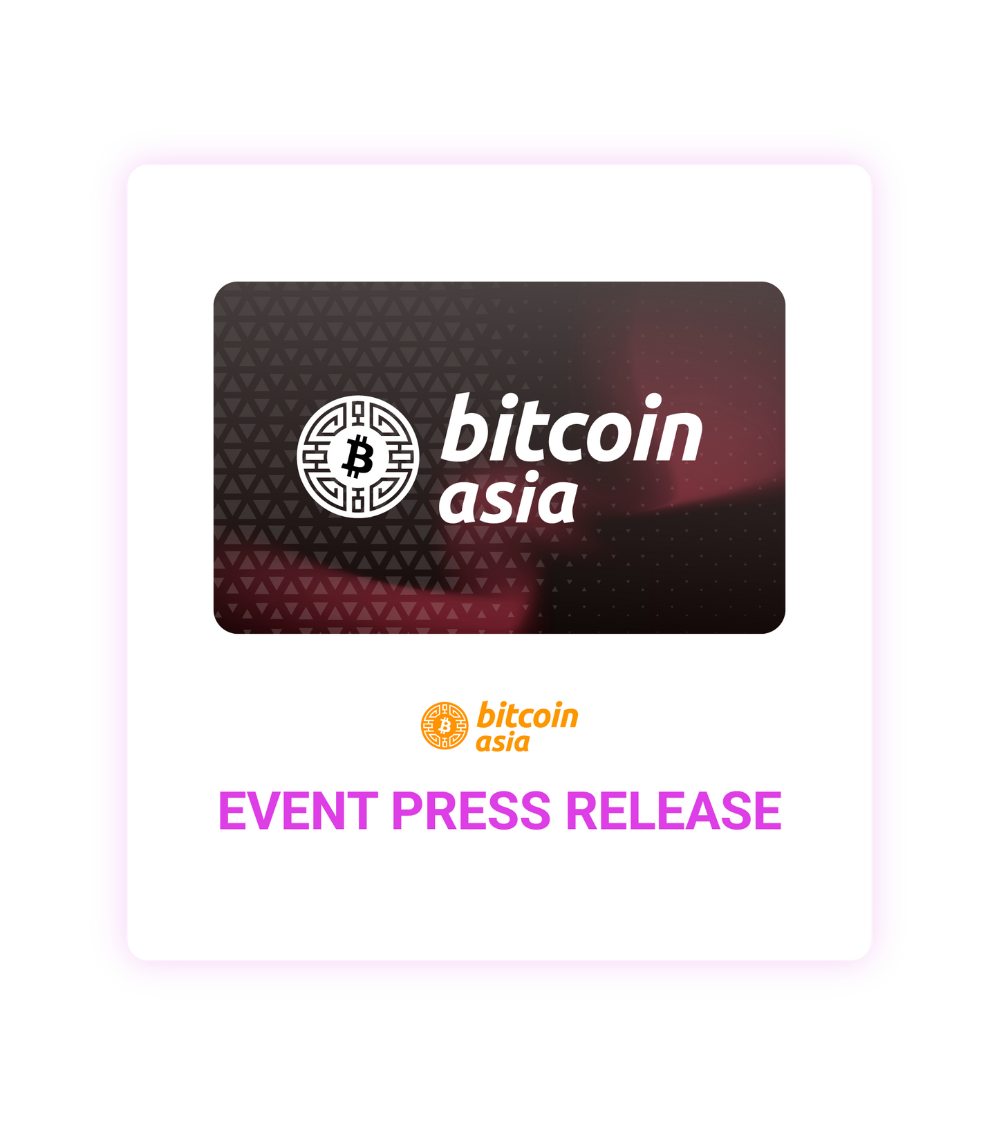 Bitcoin Hong Kong 2026 Event Press Release