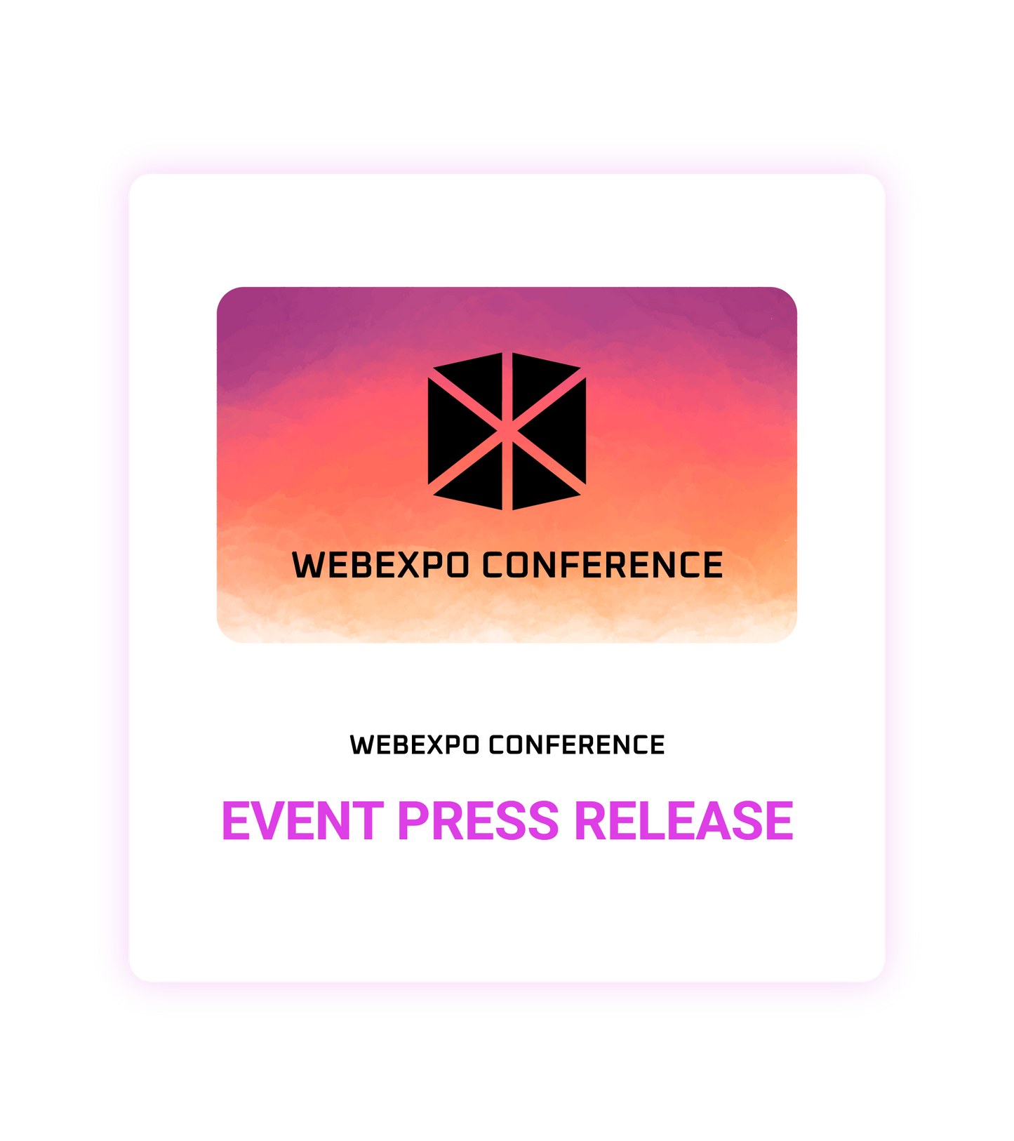 WEBEXPO CONFERENCE 2026 EVENT PRESS RELEASE