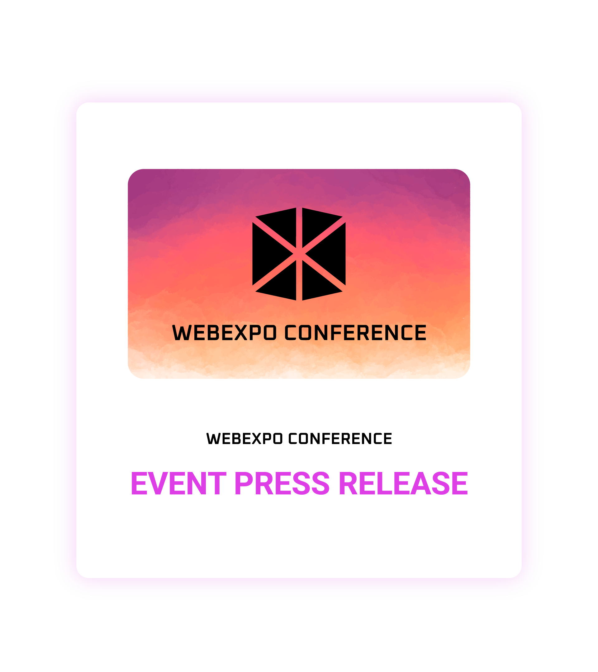 WEBEXPO CONFERENCE 2026 EVENT PRESS RELEASE