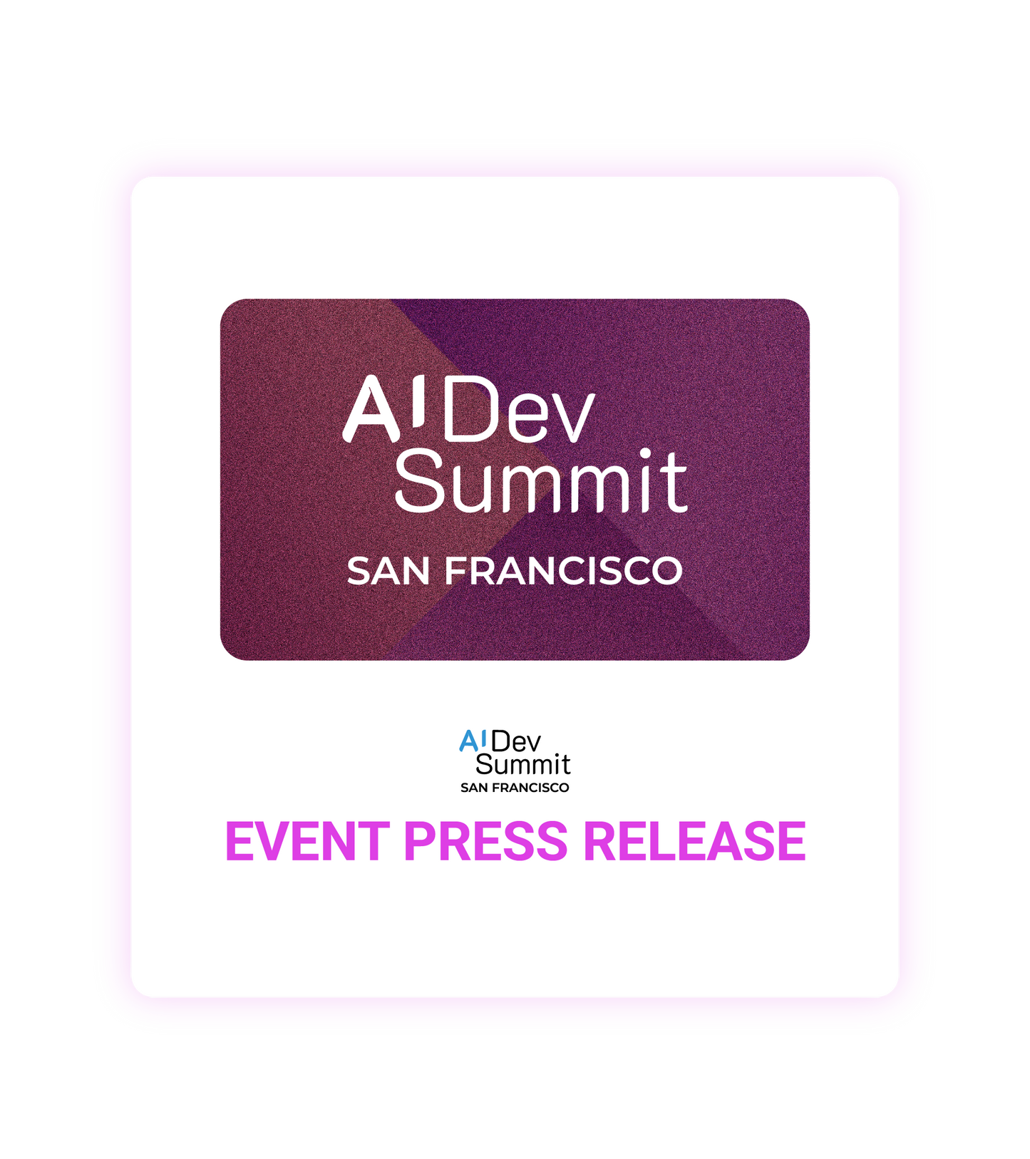 AI DevSummit event press release