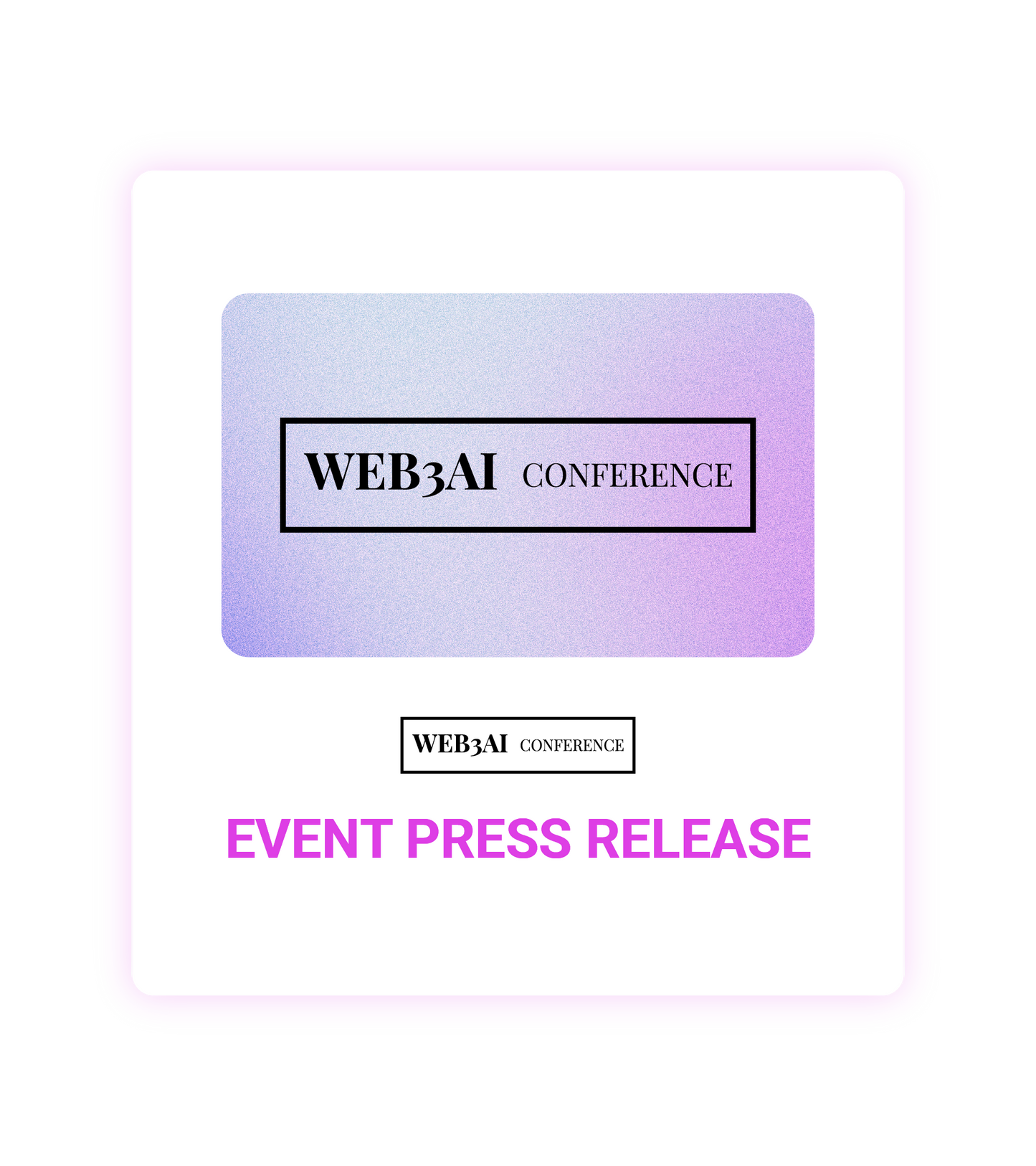 WEB3 AI Conference 2026 Event Press Release