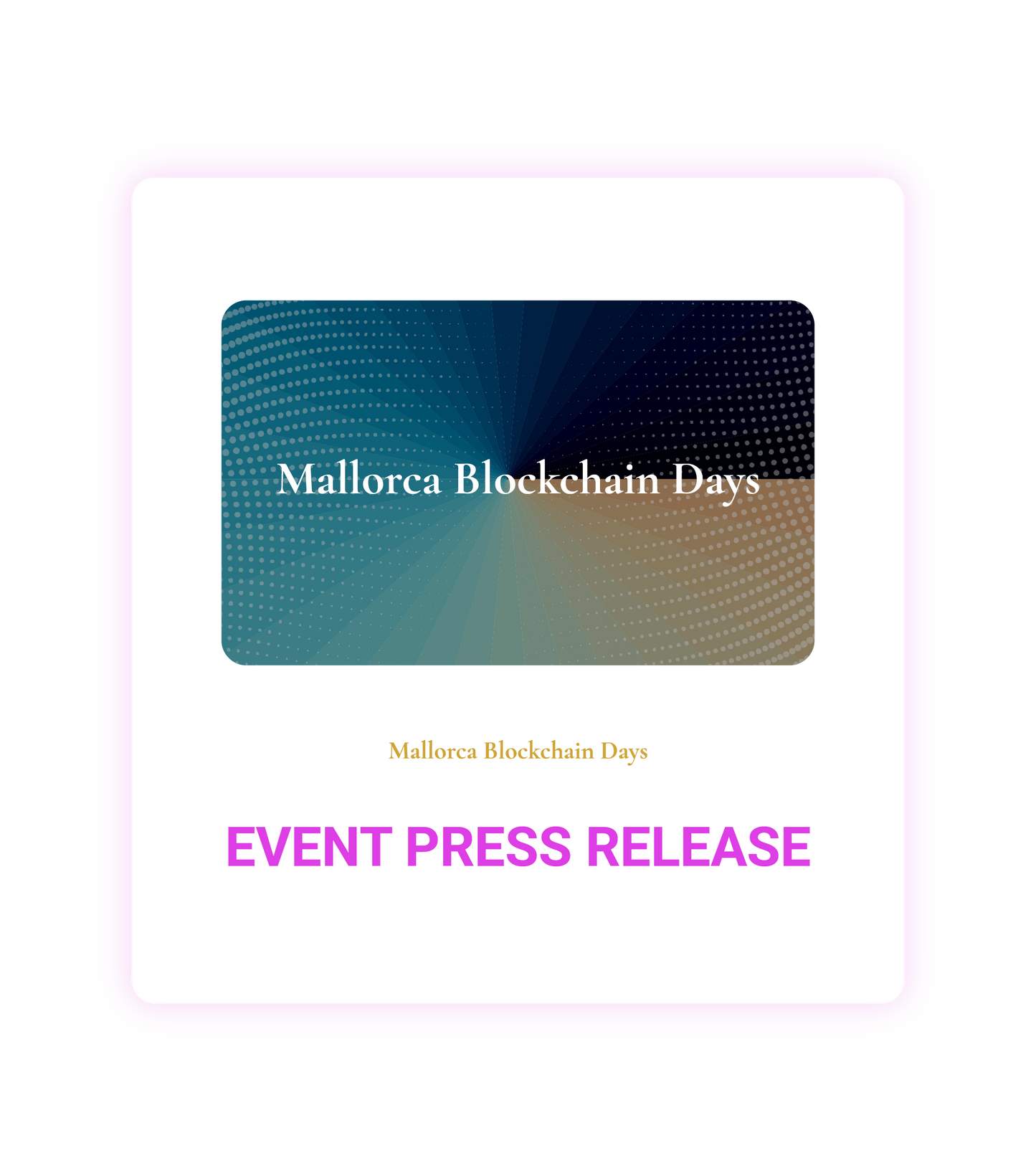 Mallorca Blockchain Days 2026 Event Press Release