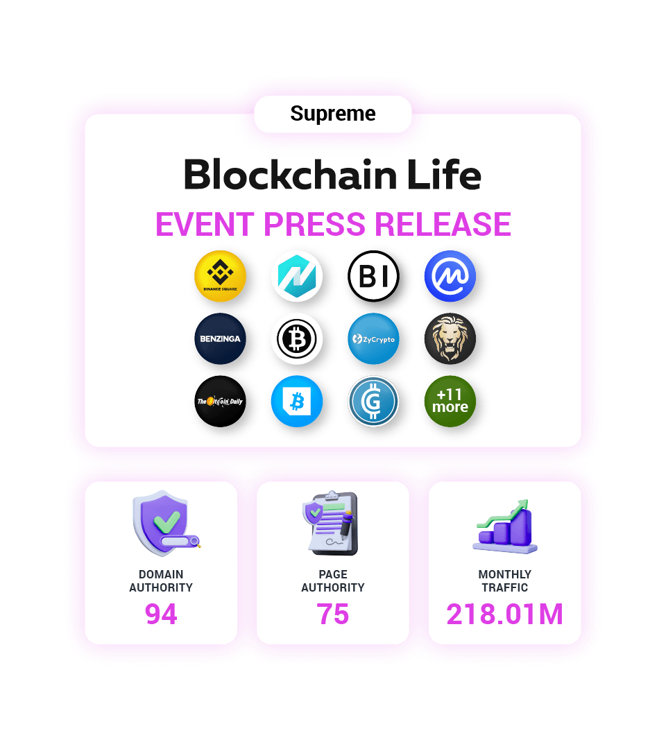 Blockchain Life Event press release