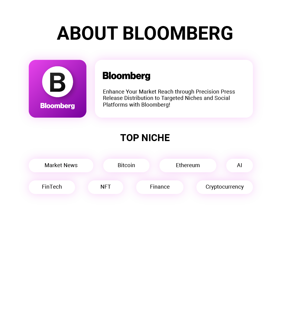 Press Release on Bloomberg Terminal