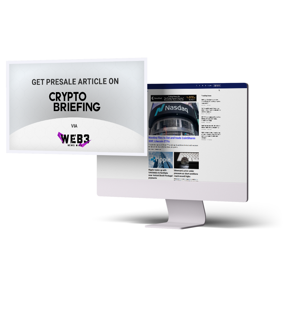 Presale Article distribution service on Crypto Briefing
