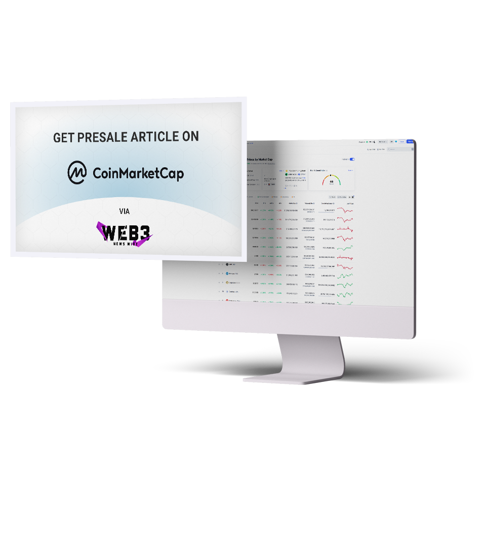 Presale Article distribution service on Coinmarketcap