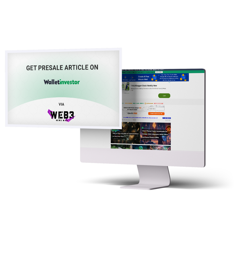 Presale Article distribution service on Walletinvestor
