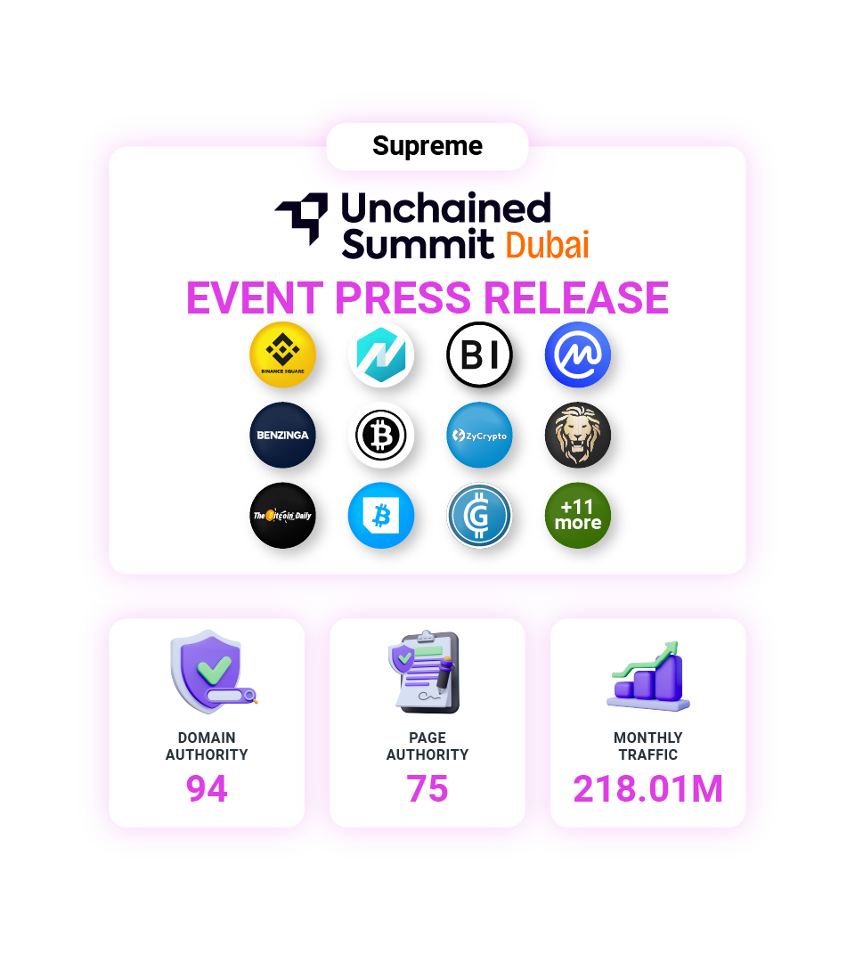 Unchained Summit Dubai 2026 Event Press Release