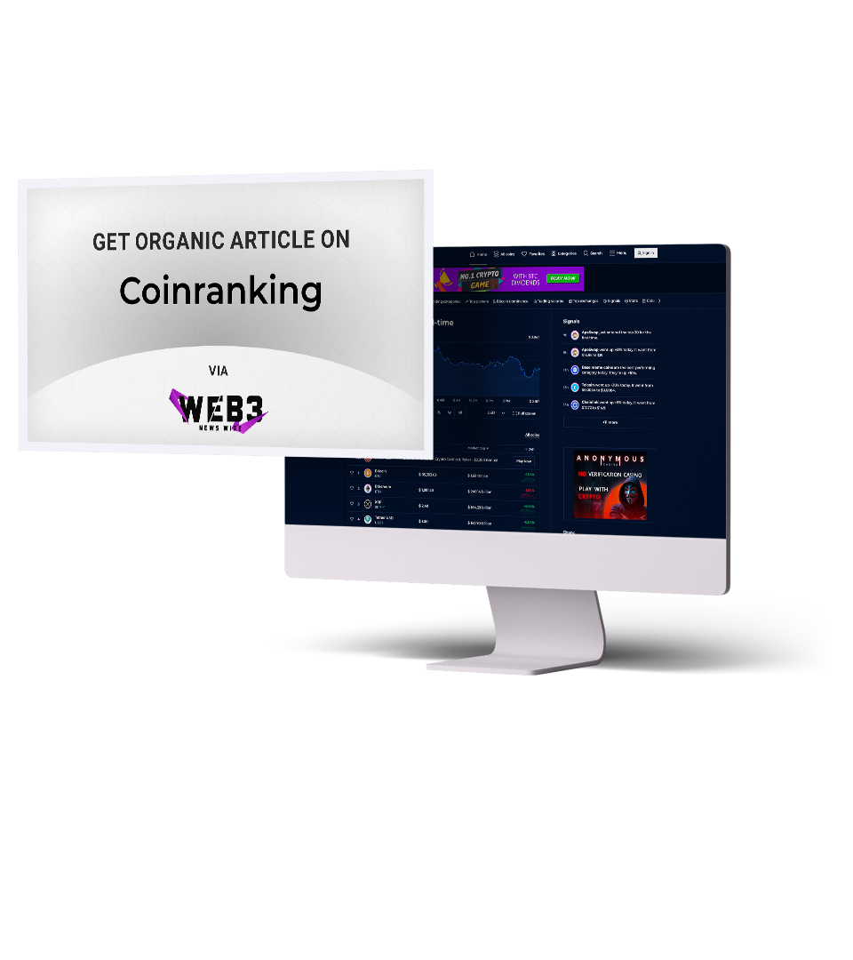 organic article distribution service on Coinranking